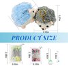 SolidGnik 2 Hedgehog Sewing Pincushion with 200 Pieces Sewing Pins Set for Sewing DIY Projects