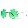 Big Mo's Toys St. Patrick’s Day Irish Shamrock Leaves Green Leprechaun Costume Glasses, 1 Pair