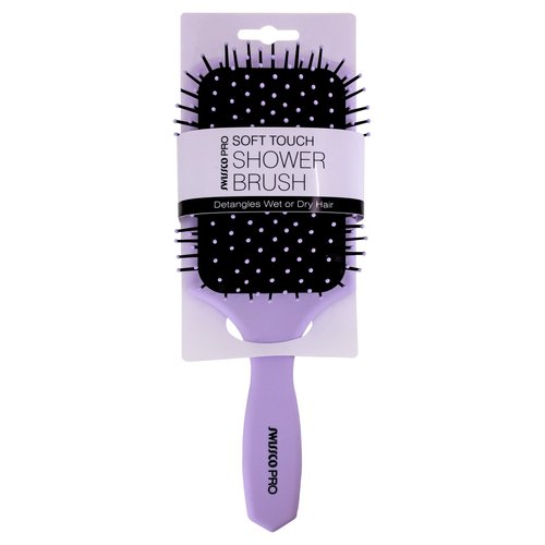 Swissco Soft Touch Paddle Shower Hair Brush (Pale Purple Lavender)