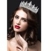 ATODEN Silver Tiara Crown for Women Girls Rhinestone Crystal Princess Queen Crown Full Round Tiara Jewelry Hair Accessories for Bridal Wedding Birthday Party Prom
