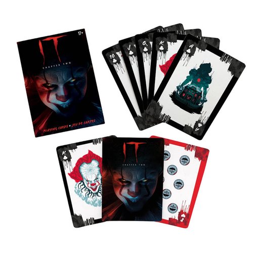AQUARIUS IT Playing Cards - IT Movie Themed Deck of Cards for Your Favorite Card Games - Officially Licensed IT Merchandise & Collectibles - Poker Size with Linen Finish