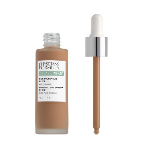 Physicians Formula Organic Wear All Natural Liquid Foundation Elixir Tan-to-Deep, Full Coverage | Dermatologist Tested, Clinicially Tested,1 Fl Oz (Pack of 1)