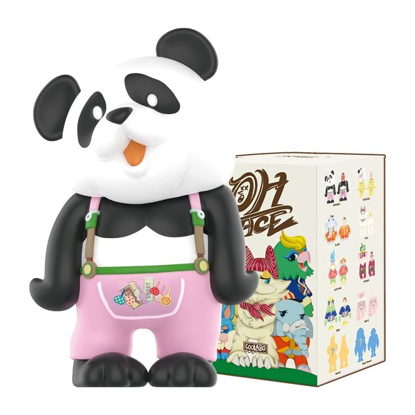 POP MART CoolrainLABO Oh Face Series 3PC Exclusive Action Figure Box Toy Bulk Box Popular Collectible Art Toy Cute Figure Creative Gift, for Christmas Birthday Party Holiday