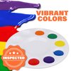 J MARK 43 Piece Toddler Painting Set – Spill Proof Paint Cups for Kids, Washable Kids Paint, Painting Tools, Kids and Toddler Paint Set with Art Smock and More