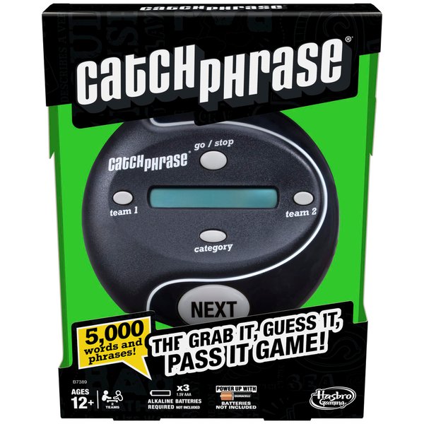 Hasbro Gaming Catch Phrase Game, Handheld Electronic Games, Ages 12 and Up