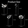 5 Pieces Bride Hair Pins Rhinestone Bridal Hair Piece for Women Crystal Hair Accessories for Bride Bridesmaids Flower Girls(Silver)