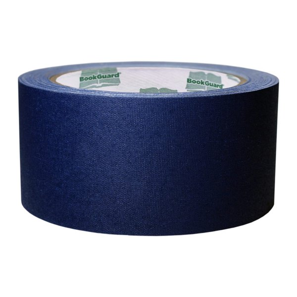 BookGuard 2 Inch Book Repair Tape, Premium Book Binding Tape for Book Repairs, Ideal Addition for Library Supplies - 15 Yard Roll, Navy Blue Cloth Tape