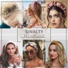 Sinalty Black Thin Headbands Fashion Hairbands with Pearl Hair Clips Link Chain Handmade Head Band for Women (Trendy)