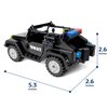 Toysvill SWAT Military Police Building Block Set for Kids | SUV + Soldiers Minifigures (12 PCS) with Weapons and Accessories Gift