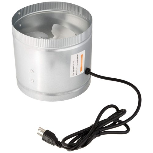 iPower 8 Inch 420 CFM Inline Duct Fan with Low Noise, Exhaust Booster for HVAC Ventilation in Grow Tent, Basements, Bathrooms and Kitchens