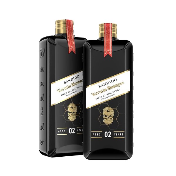 Bandido Keratin Shampoo | 4-Pack | Fiber Re-Structure Formula with Plex Smart Keratin | 350ml / 11.03oz
