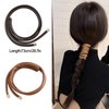 AsggBah 4pcs Spiral Hair Ties and PU Leather Hair Ties Telephone Wire Hair Bands Bowknot Braided Telephone Wire Hair Bands for Girls Women