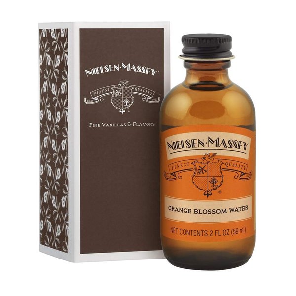 Nielsen-Massey Orange Blossom Water for Baking, Cooking and Drinks, 2 Ounce Bottle with Gift Box