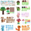 Coola Crafts for Kid Ages 4-8, 8PC Toddler Crafts, Animal Craft Kit Including Fox/Ladybug/Hedgehog/Rabbit/Tree/Squirrel/Owl/Mushroom,Art & Craft kit for Kids Ages 3,4,5,6,7,8,9,10,11,12