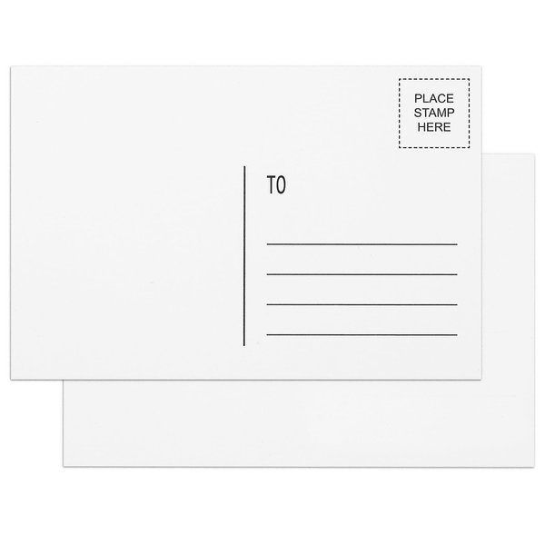 Blank Postcards for Mailing 4x6, Goefun 300 GSM Printable Postcards 48 Sheets of White Blank Post Cards Bulk for Thank You Notes, DIY Greetings, Invitations, and Art Projects