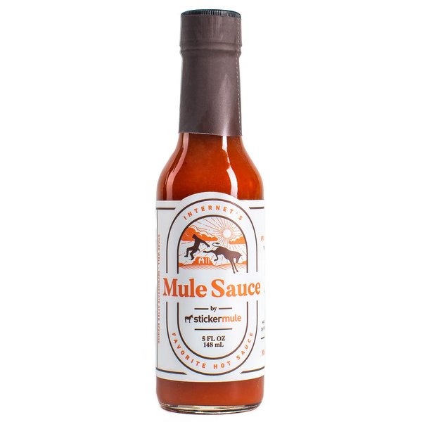 Mule Sauce - Hot sauce with Habanero, Yellow scotch bonnet and Bhut jolokia. (5 oz, 1)