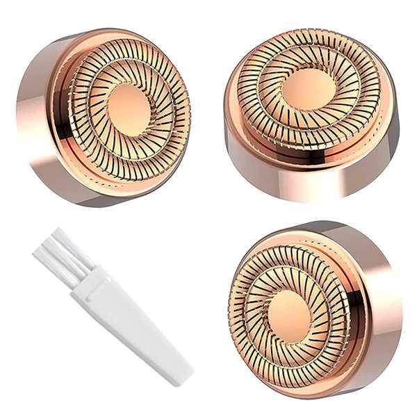 Replacement Heads for Flawless，Women Facial Hair Remover Replacement Heads for Finishing Touch Flawless, 3-pc Pack