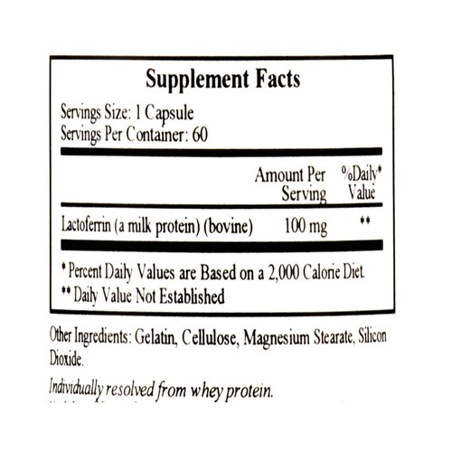 Ecological Formulas- Lactoferrin 100 mg 60 caps