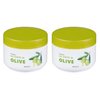 Deliplus Olive Oil Intensive Rich Moisturizing Hand and Body Cream Treatment for Dry Skin with Karite and Vitamin E 6.75 fl oz (Pack of 2)