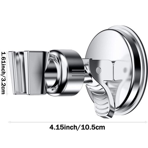 Suction Cup Shower Head Holder Handheld Shower head Bracket Adjustable Shower Holder, Removable Handheld Showerhead & Wall Mounted Suction Bracket
