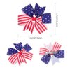 Girl Hair Clip Grosgrain Ribbon Hair Bow Baby Girls Hair Accessories for 4th of July 4 Pack ZFJ33 (Set 3)