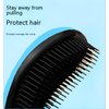 HairComb - Detangling Hair Brush for Kids, Toddler, Adults - Wet & Dry Brush- Gentle on Hair & Scalp with Flexible Soft Bristles and 360° Rotating Handle, Suitable for All Hair Types (Sky Blue)