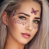 VICIYOO 4th of July Temporary Tattoos 10 Sheets Independence Day Face Tattoos American Flag Butterfly Heart Shapes Tattoo Stickers Patriotic Fake Tattoos for Adults Kids Party Supplies