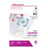 Office Depot CD/DVD Binder Pages, 6in. x 10 1/2in., Clear, Pack of 10, 491802
