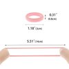 200 Pcs Solid Color Cotton Hair Ties Women Girls' Elastics Hair Ties Seamless Ponytail Holder (Light Pink)