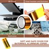 2 Rolls Heat Tape 50 mm x 108 ft High Temperature Polyimide Tape, 500 Fahrenheit Degree Heat Resisitant Heat Transfer Tape Adhesive Tape for Soldering, Electrical, Masking, 3D Printer Application