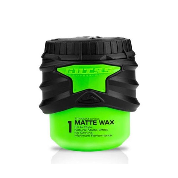 Gutss professional 1 Titanium Matte Hair Wax Fixation System Pilable Styling Maximum Performans 150 ml