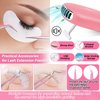 DIY Lashes Extension Kit，227 PCS Eye Lash Extension Starters Kit Lash Extension Training Supplies: Lash Mannequin Head, Removable Eyelids, Lash Glue Rings Fan, Lash Kits for Practice Grafting Makeup