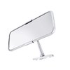 United Pacific M1003 Polished Stainless-Steel Cobra Style Interior Rearview Mirror, Chrome Plated Mirror Arms – One Mirror