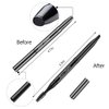 2 Pieces Retractable Eyebrow Lip Brush Soft Eyelash Makeup Brush Set With Cap Concealer Eyeliner Travel Cosmetic Brushes