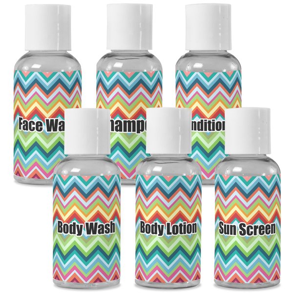 YouCustomizeIt Personalized Retro Chevron Monogram Travel Bottles