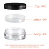 10ml/0.34oz Refillable Loose Powder Containers 4Pcs Reusable Plastic Loose Powder Compact Empty Travel Powder Container No Leak Loose Powder Compact with Elasticated Net Sifter