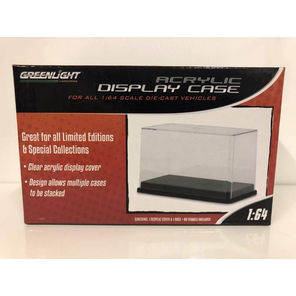 Acrylic Display Show Case with Plastic Base for 1/64 Scale Model Cars by Greenlight 55025
