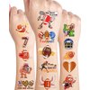 188 Pieces Cute Football Temporary Tattoos Stickers,20 Sheets American Football Themed Tattoos Stickers Party Decoration Supplies Party favors for Kids Adults