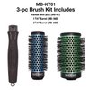 Olivia Garden MultiBrush Detachable Thermal Styling Hair Brush MB-KT01 (3-Piece Kit)