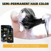 BELEZALIB Black Hair Dye Shampoo for Gray Hair Instant Hair Color Shampoo 3 in 1 for Women and Men, Herbal Ingredients 100% Grey Hair Coverage 500ML