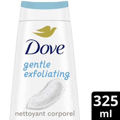 Dove Gentle Exfoliating Body Wash for renewed, Healthy-Looking Skin Sea Minerals Gentle Body exfoliator nourishes and revives Skin 325 ml
