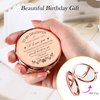 Daughter Gifts Compact Mirror for Daughter from Mom, Rose Gold Daughters Compact Mirror, Birthday Gifts for Daughter from Mother for Daughter Birthday, Graduation Wedding Anniversary Christmas