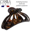 Camila Paris NV110 French Hair Clip for Women Thick Hair for Long Curly Wavy Hair, Gold, Girls Hair Claw Clips Fashion Styling Hair Accessories for Women, Strong Hold No Slip Grip, Made in France