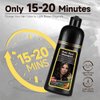 3 in1 Black Hair Dye Shampoo,Hair Color Shampoo For Men & Women, Professional & Safe black Hair Dye,Natural Herbal Ingredients,For Home and Salon Use(Natural Black)