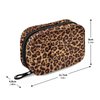 Leopard Pattern Weekly Pill Organizer, Pill Cases Bag Portable Pill Container 7 Days Pill Box Organizer Vitamin Supplement Holder with Zipper for Travel Family Business Camping