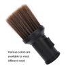 Barber Neck Duster Brush, Multifunctional Broken Hair Sweep Brush Neck Duster Brush Beard Shaving Brush for Barber Shop(Black)