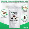 ecoEat Edible Bugs Mixed Trail Mix – 11g Bag- Edible Insects Glant Water Scorpion, Diving Beetle, Armor Tail Scorpion- Snack Food Gifts