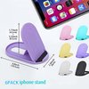 Prettyia Cell Phone Stand, Portable Phone Stand Phone Holder for Desk Applicable to iPhone Stand and Other Mobile Phones and Tablets Foldable Phone Stands 6pack