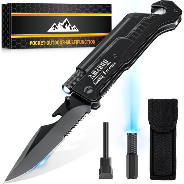 Stocking Stuffers for Men Dad Gifts 7-In-1 Multi Tool Camping Fishing Multitool Gadgets Birthday Christmas Gift for Women Adults Him Boyfriend