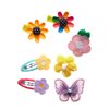 56PCS Toddler Girls Hair Accessories, Baby Hair Clips, Hair Pin, Barrettes for Girls,Kids Hair Clips for Styling, Rainbow Flower Candy Fruits Butterfly Set Cute Hair Clips for Girls